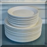 K01. White plates set. 